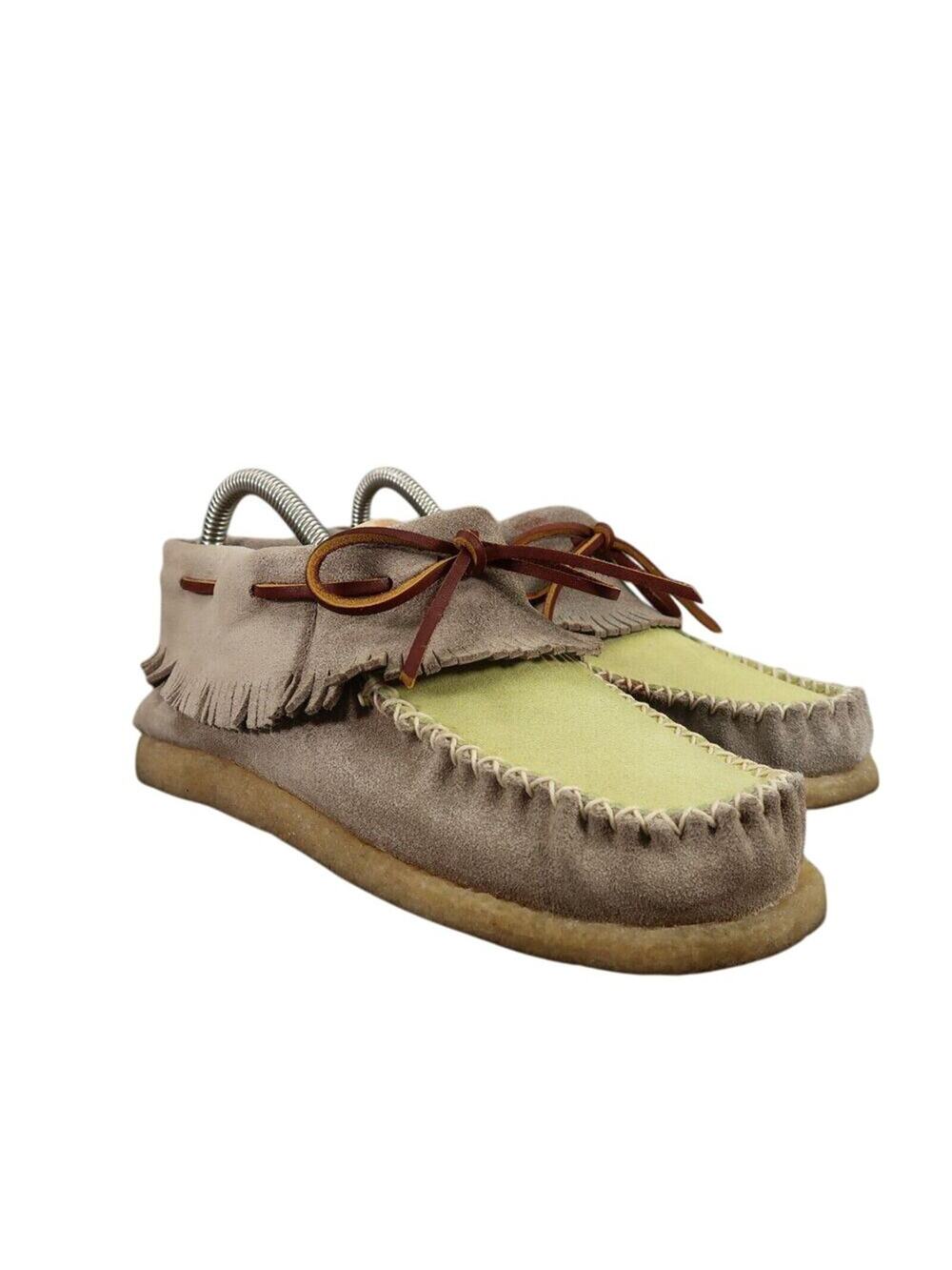 Eastland Shoes Womens 6.5 Moccasin Booties Casco 1955 Leather Fringe Bow Slip On